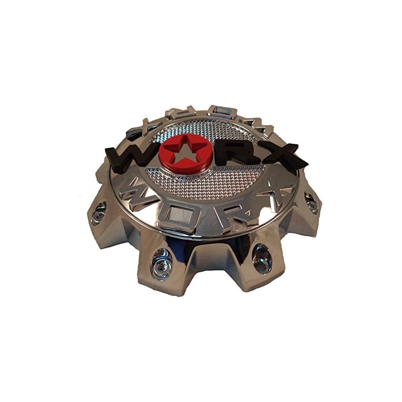 Worx Chrome Wheel Center Caps (QTY ONE) # 89-8808-CAP, 89-8808