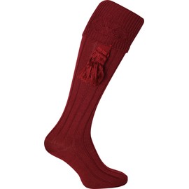 JACK PYKE Plain Shooting Socks Burgundy 8 to 11 UK