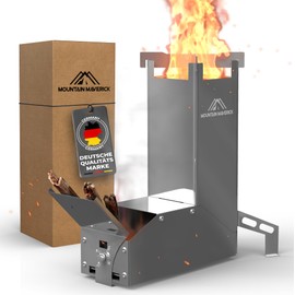 MountainMaverick® Rocket Stove, Easy Assembly, ConvectionAirflowTechnology, Compact, includes Carry Bag, Camping Stove, Camping Grill, Outdoor Survival