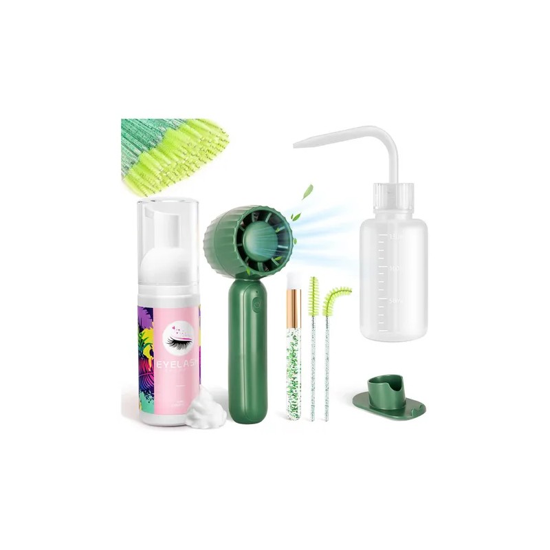 Shampoo Espuma Para Pestañas Y Brocha Para Extensiones Kit