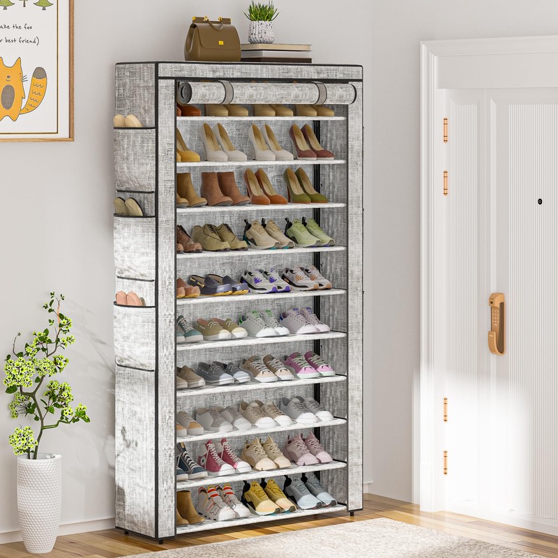 OYREL Shoe Rack 10Tier Large Capacity 50-56Pairs Beautiful Tall Shoe