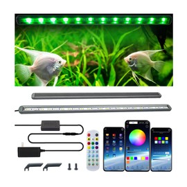 Smart Aquarium Light with App Timer, Dynamic Lighting Landscape for 54-58 Inch Fish Tank, 7/24 Auto Power On/Off, RGBW Full Spectrum Aquarium Lighting