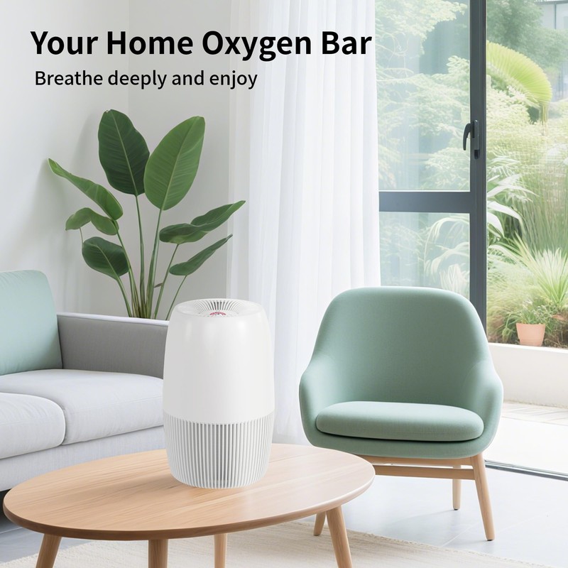 Air Purifiers for Home with Night Light, HEPA Filter Captures