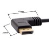 JSER Left Angled DP DisplayPort 90 Degree to Mini DP