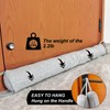 Heavy Duty Door Draft Stopper-Weighted Door Bottom Weather Stripping Noise