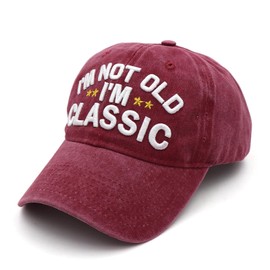 Funny Father's Day Retirement Old Elderly Man Gifts Baseball Cap for Men Women,I'm Not Old Classic Birthday Gifts