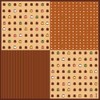 Hamamonyo Small Cloth (Furoshiki, 19.7 inches (50 cm), Bean Canele