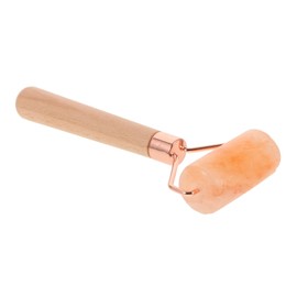 Mikinona Facial Roller for Men Rose Quartz Salt Natural Salt Massage Roller Facial Tool for Beauty Care