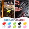 sourcing map Universal Fader Knobs, White Mixer Fader Caps Slider