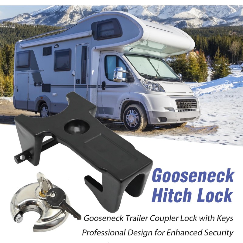 Saihisday Gooseneck Trailer Coupler Lock TL-50, Gooseneck Trailer Lock Gooseneck