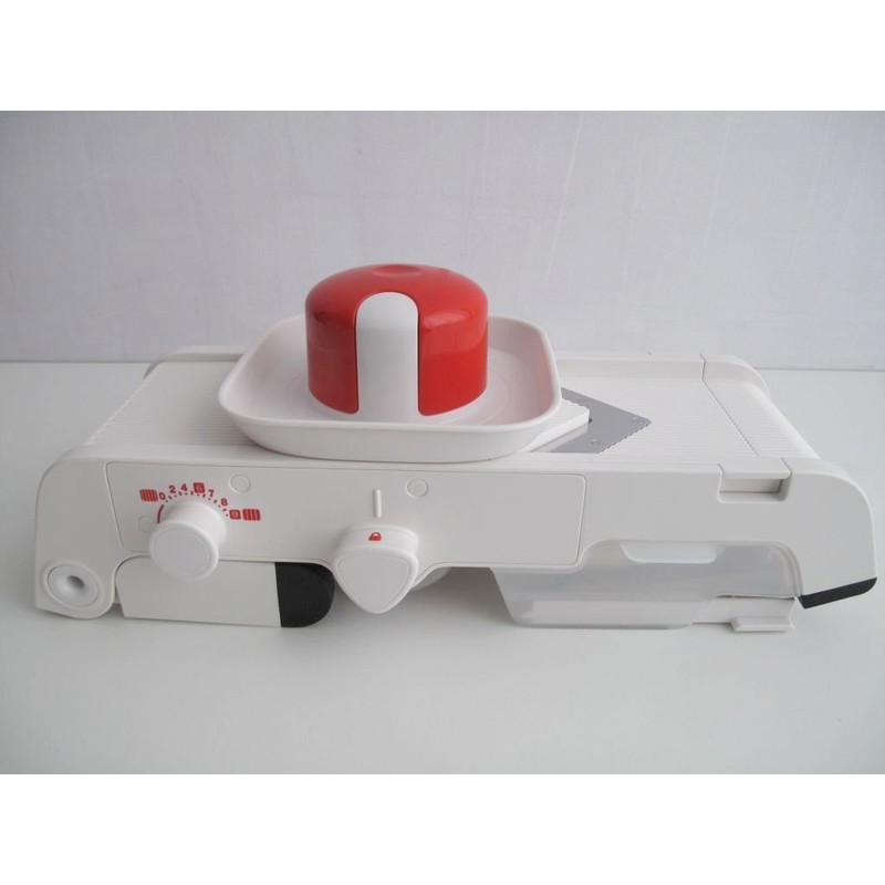 TUPPERWARE Chef Mando-Chef D202 Multi-Slicer Grater Mandolino Küchenenstar White/Red