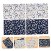 SEWACC 4pcs Quilting Fabric Butterfly Print Cotton Material for Creative