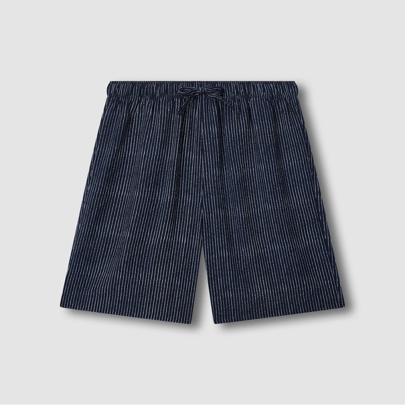 JAJU [JAJU] Men's Lyocell 5-piece Pajama Set_Dark Navy