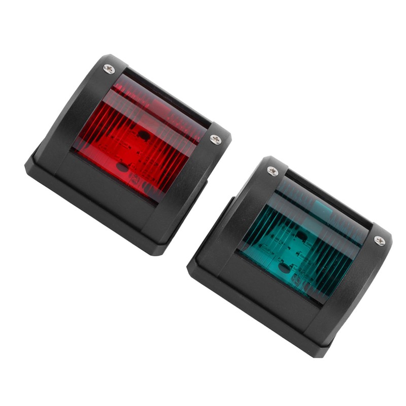 Pair of IP66 Signal Lamp Red Green LED Navigation Warning