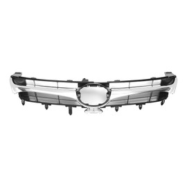 ABSOPRO Front Hood Bumper Grille Grill for Toyota Camry 2015, Chrome Silver Tone Black