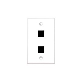 Networx Keystone Wall Plates (2 PORT, WHITE)