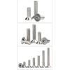 Guard4U 280Pcs #4-40 UNC Stainless Steel Flat Head Countersunk Hex
