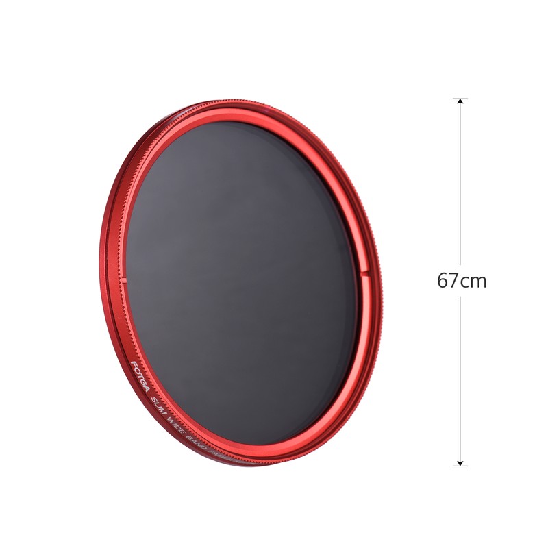 FOTGA 67mm Slim ND Fader Variable Filter Neutral Density ND2