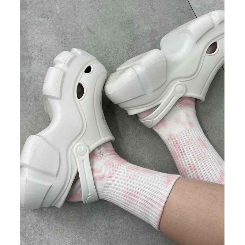 Wigo Socks, Solid, Line, Embroidered Design, Crew Length, Foot Cover,