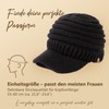 TOP-EX Chicpony Beanie Women's Wool Warm Winter Hat with Fleece
