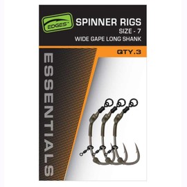Fox Edges Spinner Rigs Size 5 Wide Gape Long Shank Qty 3 (ccr198)