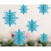 Myd Christmas Tree Ornament Snowflake Mobile 6-Piece Set, Sky, 12 count