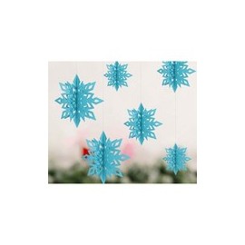 Myd Christmas Tree Ornament Snowflake Mobile 6-Piece Set, Sky, 12 count