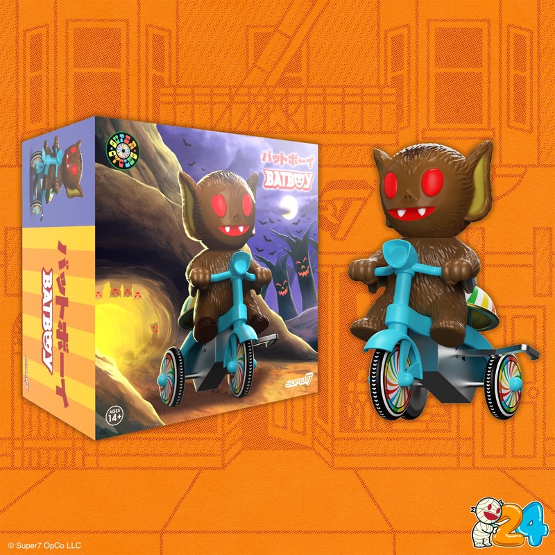 Super7 Super Cycles - Bat Boy (Brown with Blue Wind-up