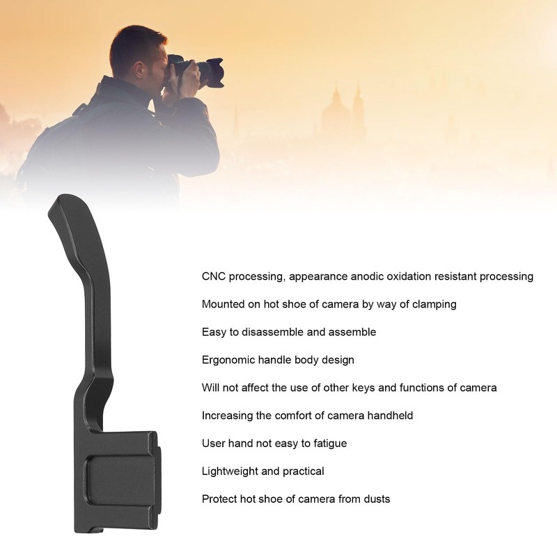 Metal Thumb Grip for GFX 50R, Hot Shoe Thumb Rest