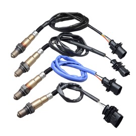 INGKAN 670009076 670009075 Up Downstream O2 Oxygen Sensor 4Pcs Fits for Maserati Ghibli 14-20/ Levante 17-20/ Quattroporte 13-20 3.0L 3.8L 4.7L OE 670002199 670004022