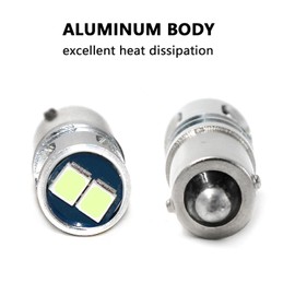 PHINLION BA9S 57 LED Light Bulb Ice Blue Super Bright 53 1815 1889 1891 1895 T4W H5W H10W 12V Non Polarity LED Bulbs for Car Interior Map Reading Courtesy Glove Box Dash Instrument Panel Light