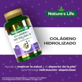 Suplemento en cápsula Nature's Life Colágeno Hidrolizado Vitamina C x 92g