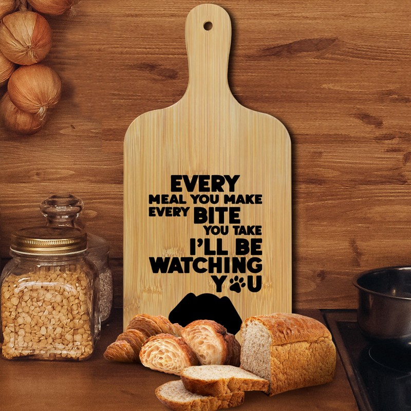 FONDCANYON Dachshund Gifts 15x7 Cutting Chopping Board with Handle, Weiner