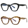 Bifocal Reading Glasses for Women Designer Cat Eye Oversized Frame