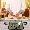 Zisqerts Heavy Duty Knife Roll for Chefs - Waxed Canvas