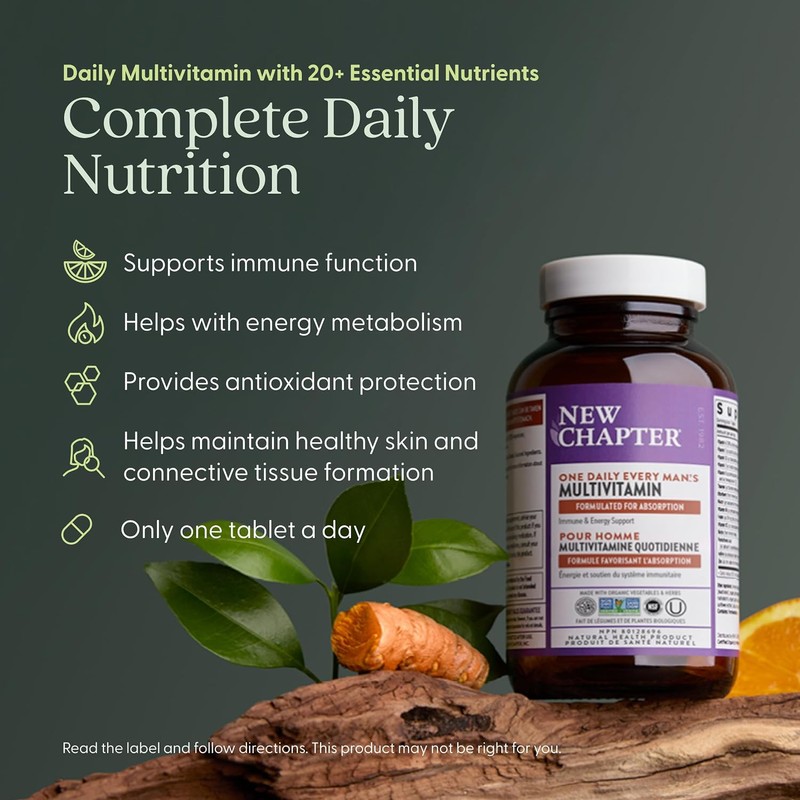 New Chapter Every Man's One Daily Multivitamin, 60 Tablets |
