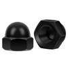M10 Acorn Cap Nuts, 10 PCS Black Coating Acorn Dome