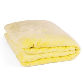 Mintra Home Throw Blanket for Couch, Soft Polyester Fleece Blanket, Cozy Lightweight Fuzzy Fall Décor Throw Blankets for Bed/Bed Cover/Couch Cover, 60” x 80” (M, Yellow)