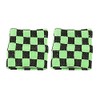 Zac's Alter Ego Pair of Checkered Sweatbands/Wristbands