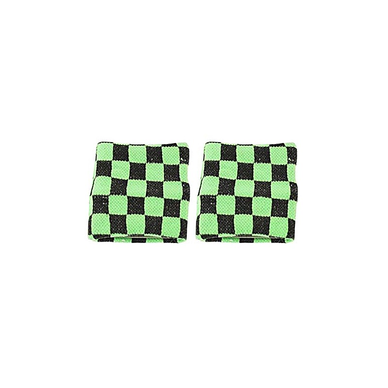 Zac's Alter Ego Pair of Checkered Sweatbands/Wristbands