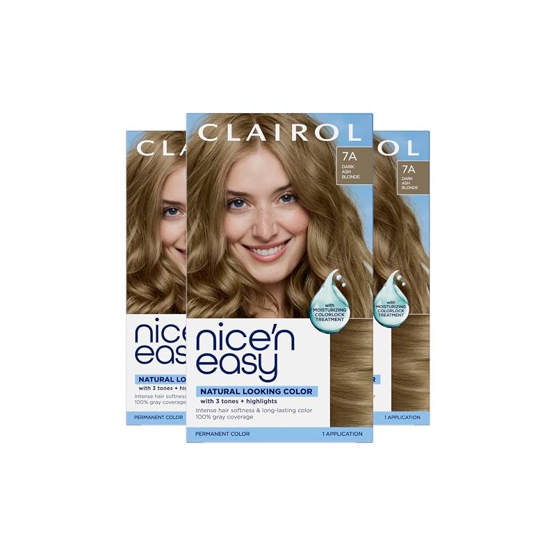 Clairol Nice 'n Easy Permanent Hair Color, 7C Dark Cool