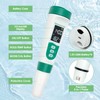 Cuteefun pH Value Meter, 5-in-1 Water Tester with VA Backlight,