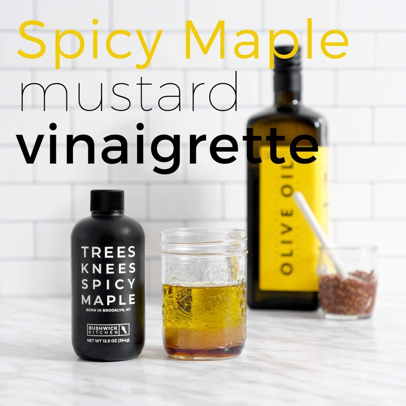 Trees Knees Spicy Maple Syrup, Grade-A Organic Maple Syrup with