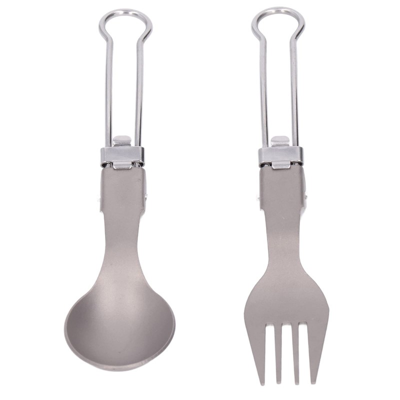 Camping Cutlery Set Camping Foldable Spoon Fork Portable Travel Tableware