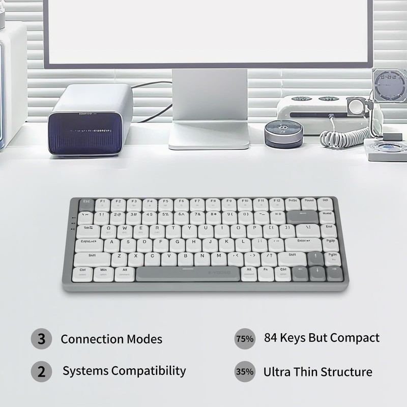 E-YOOSO 60% Gaming Keyboard, Rapid Trigger Mechanical Keyboard Hall Effect
