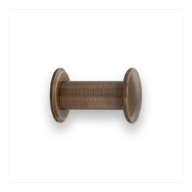 EVI Herrajes - percha de ropa de baño | percha de ropa de pared de latón | Acabado de piel antiguo | para colgar ropa, abrigos o toallas | Toallero con tornillo invisible | 188CBLCU