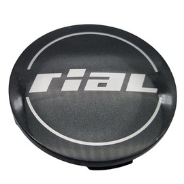 1 x Rial Hub Cap for Milano 64 mm Titanium (N32) Logo Silver/Grey Original Wheel Centre Cap/Hub Cap