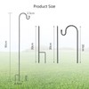 DKINY 4 x 100 cm Garden Shepherd Hooks Metal Garden