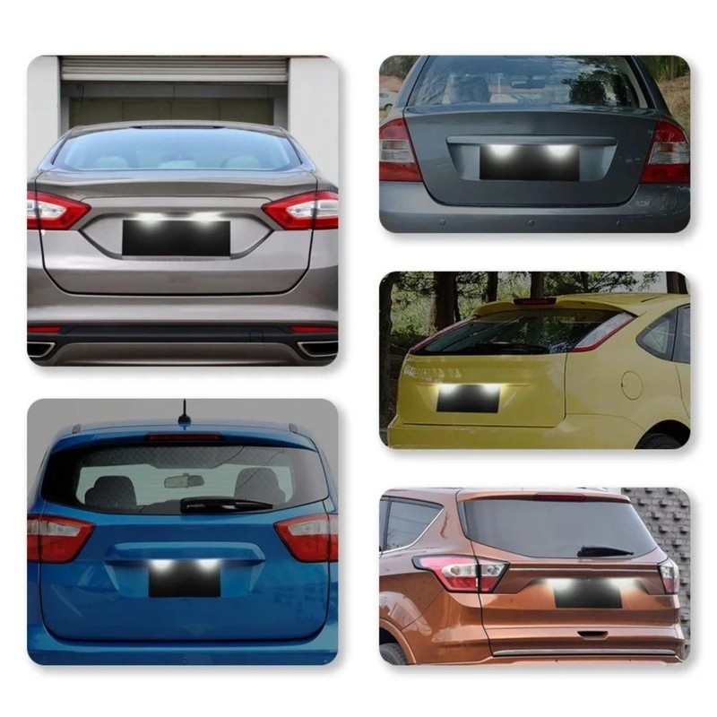 2pcs LED License Number Plate Light – Compatible with Ford