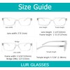 LUR READING GLASSES 6 Pack Spring Hinge Comfort Plastic Readers